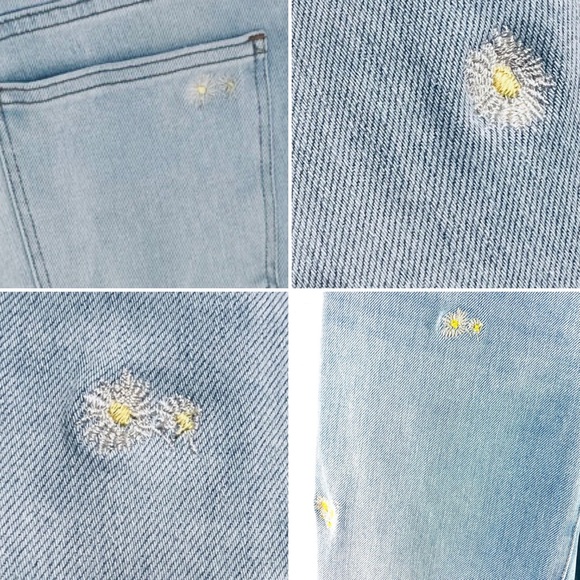 Lucky Brand Ava Mid Rise Crop Mini Boot with Floral Embroidery. Size 2 - Picture 8 of 14